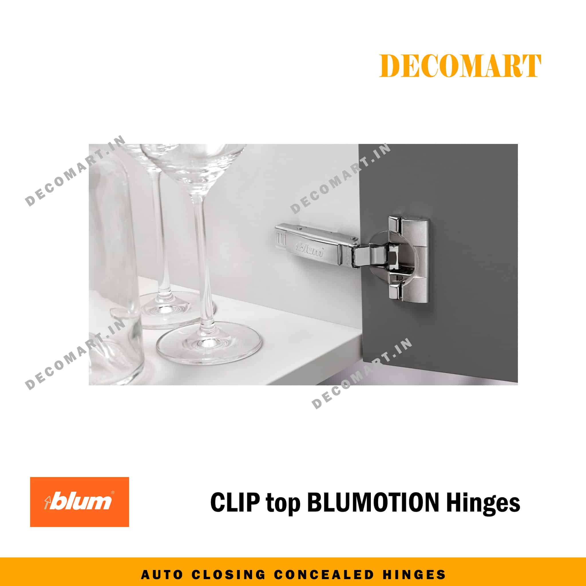 Blum CLIP top BLUMOTION Hinges - Profile or Thick door Application