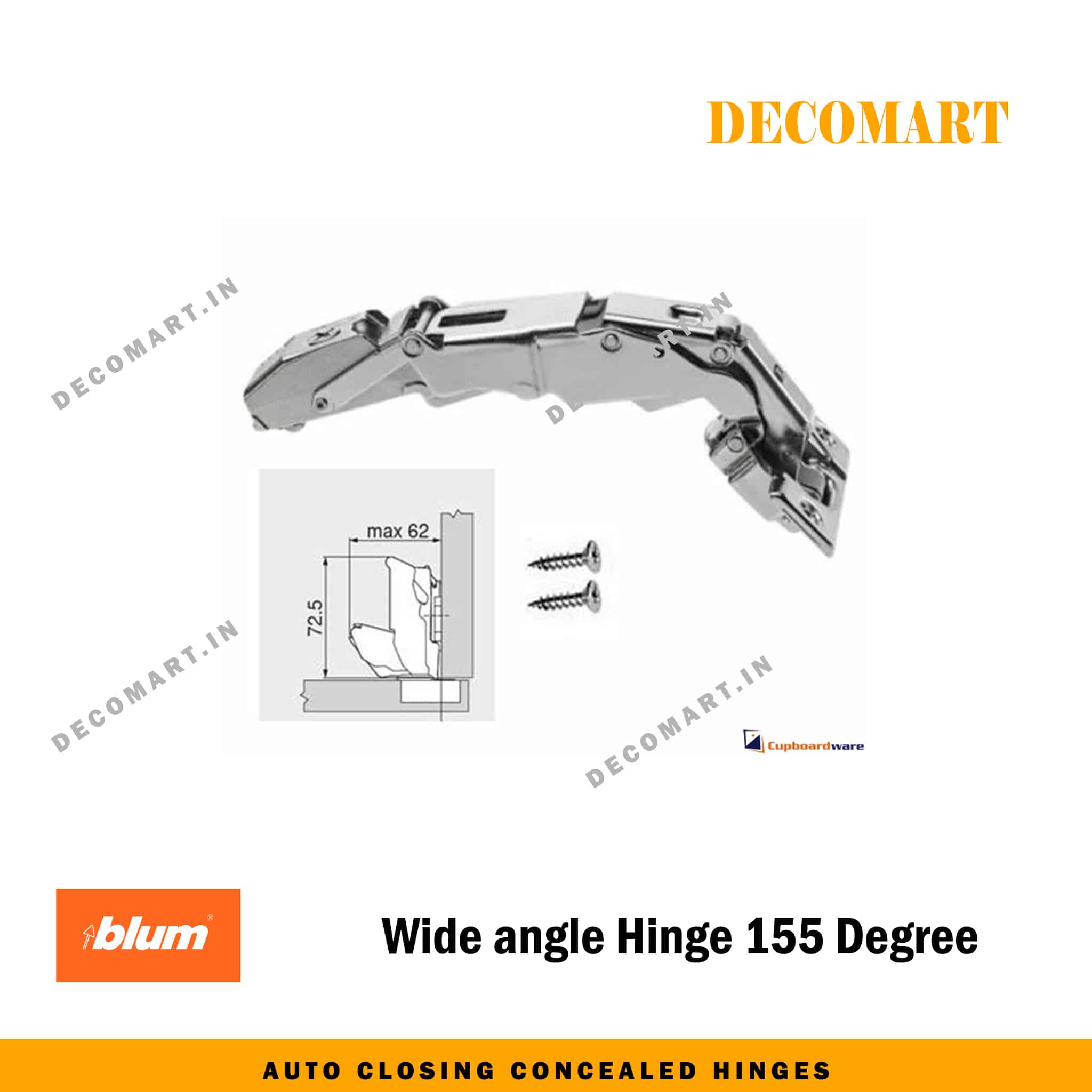 Blum 155 Degree Opening Wide Angle Hinges
