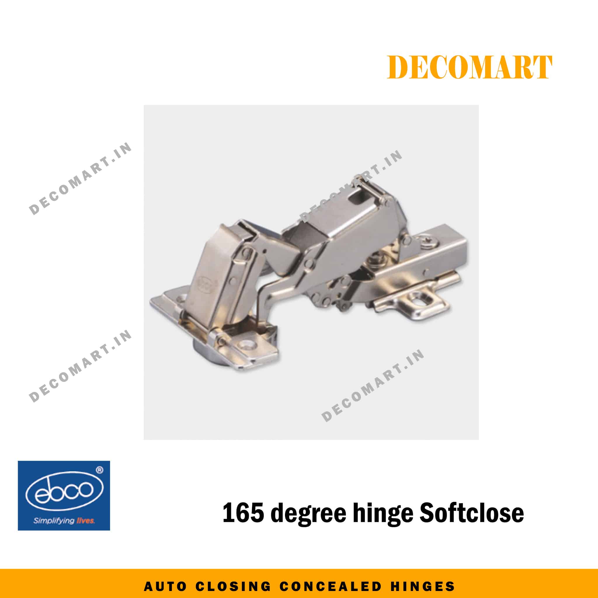 Ebco 155 Degree Opening Wide Angle Hinges