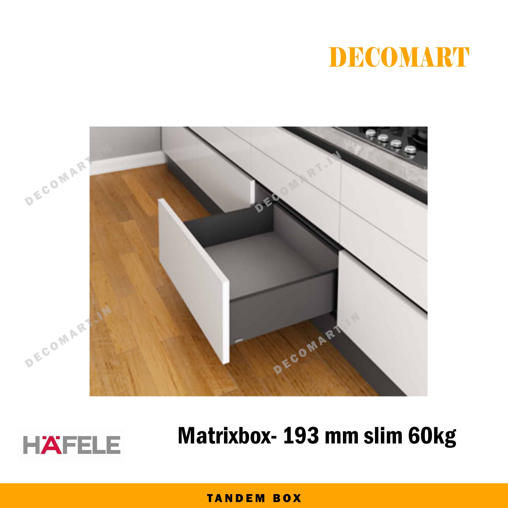 Hafele Matrix Tandem Box Slim -40 kg
