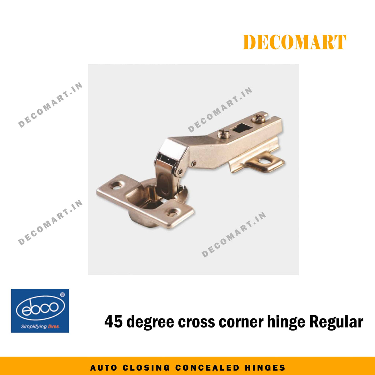 Ebco 45 Degree Cross Corner Hinges