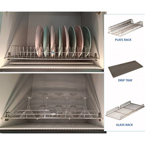 Ebco Plate Rack, Glass Rack and Drip Tray