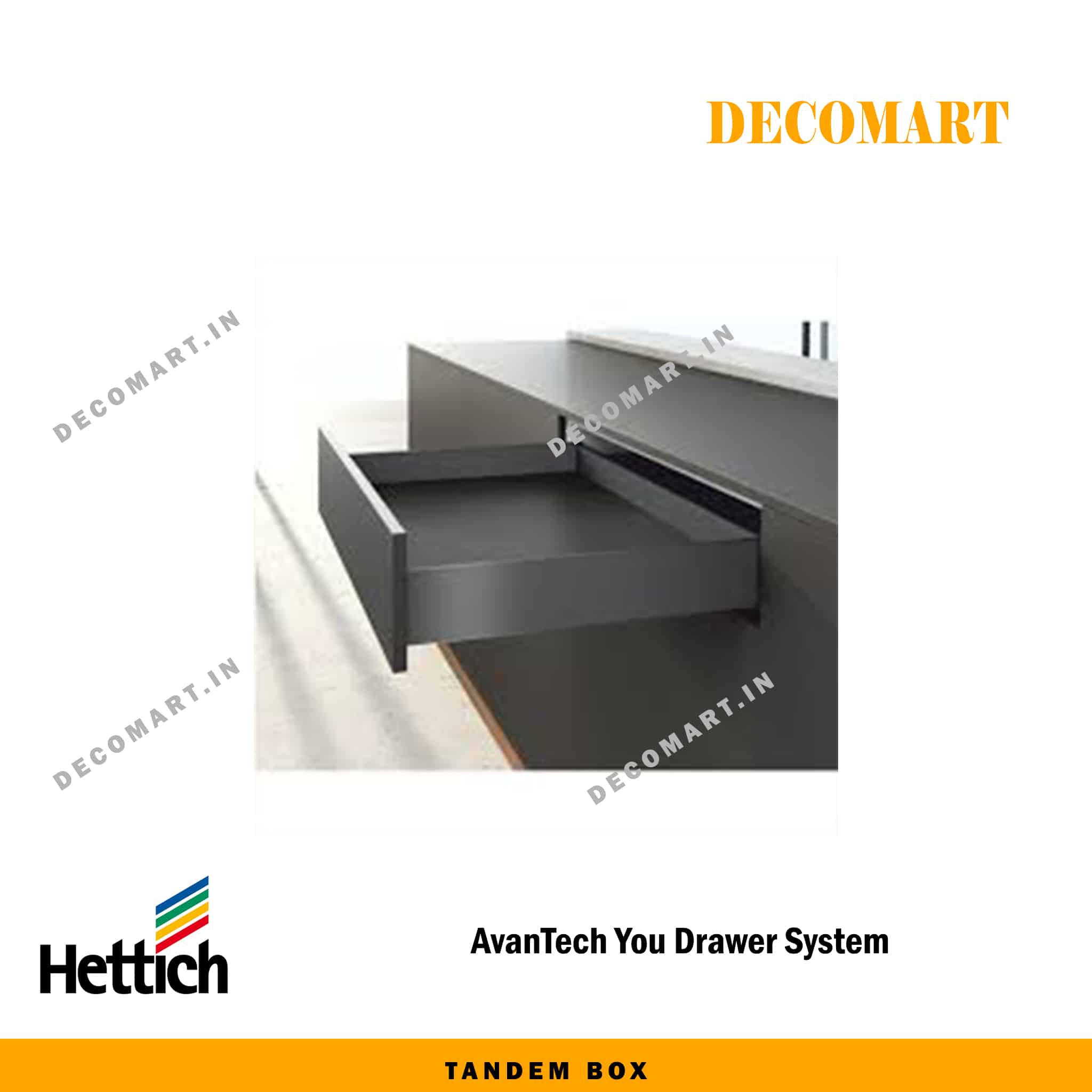 Hettich AvanTech Slim Tandem Box -30 Kg