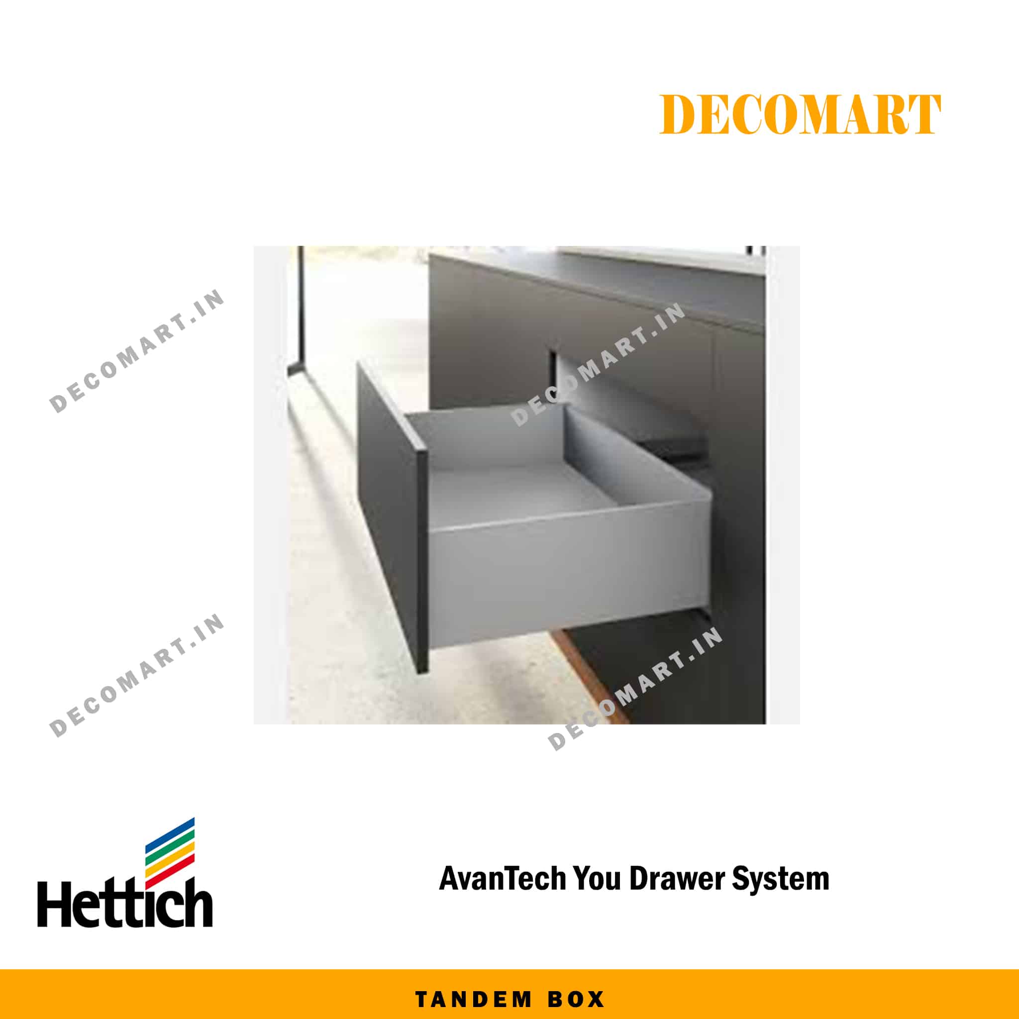 Hettich AvanTech Slim Tandem Box -30 Kg