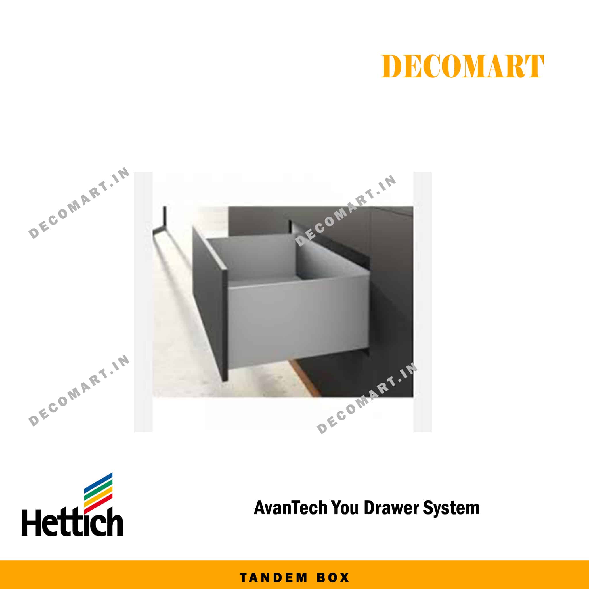 Hettich AvanTech Slim Tandem Box -30 Kg