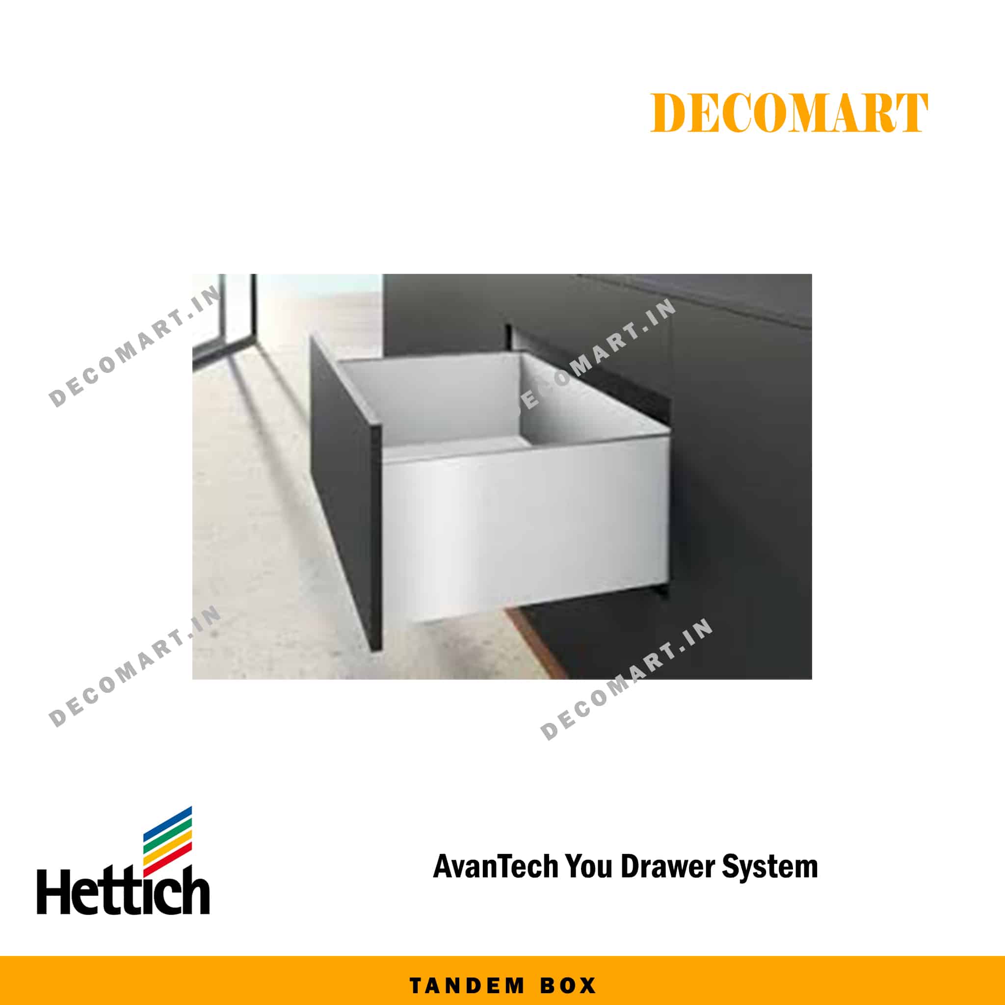 Hettich AvanTech Slim Tandem Box -30 Kg