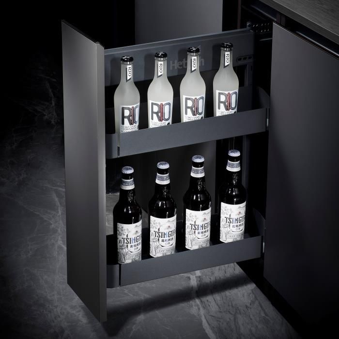 Hettich Bottle Pullout - Flat Base