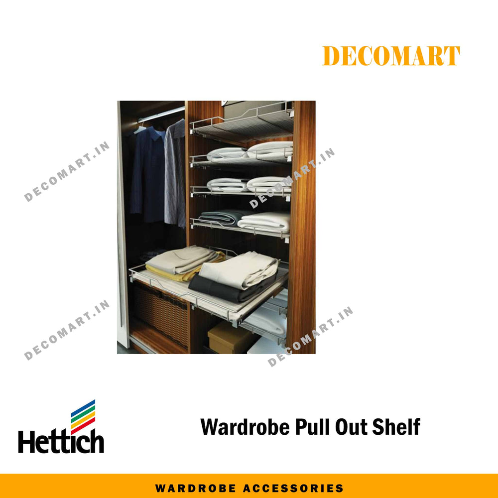 Hettich Pull Out Shelf Wardrobe