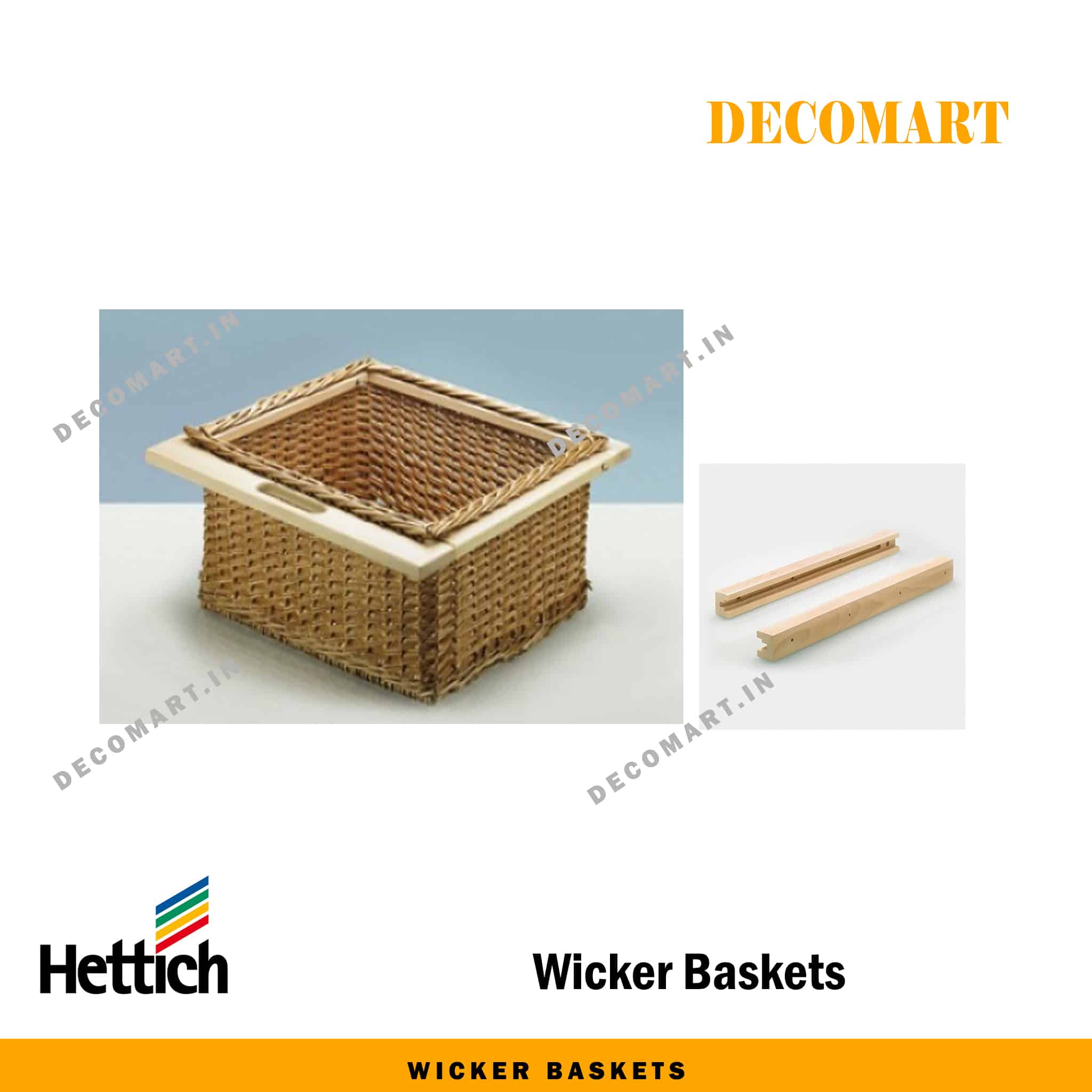 Hettich Wicker Basket With Runners