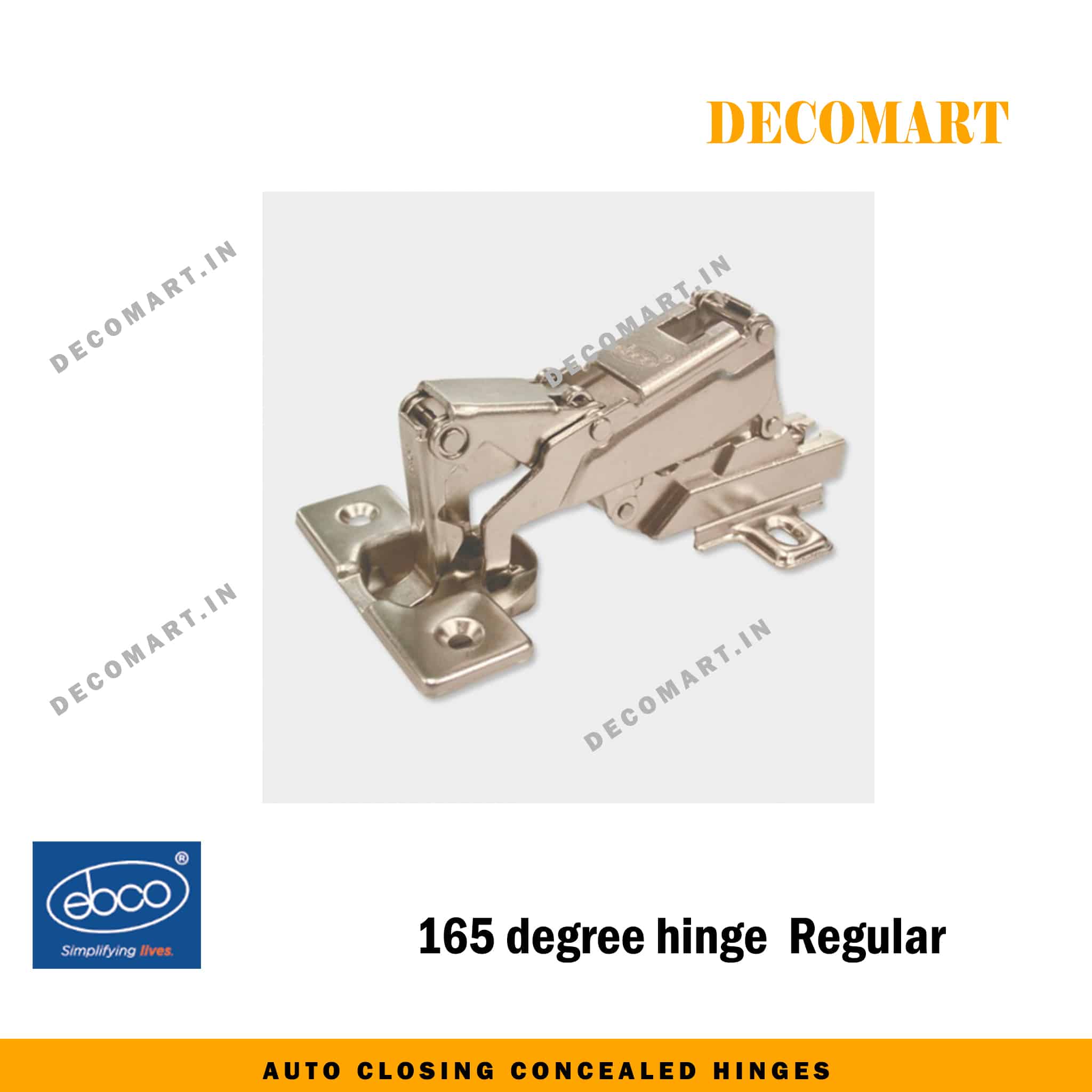 Ebco 155 Degree Opening Wide Angle Hinges