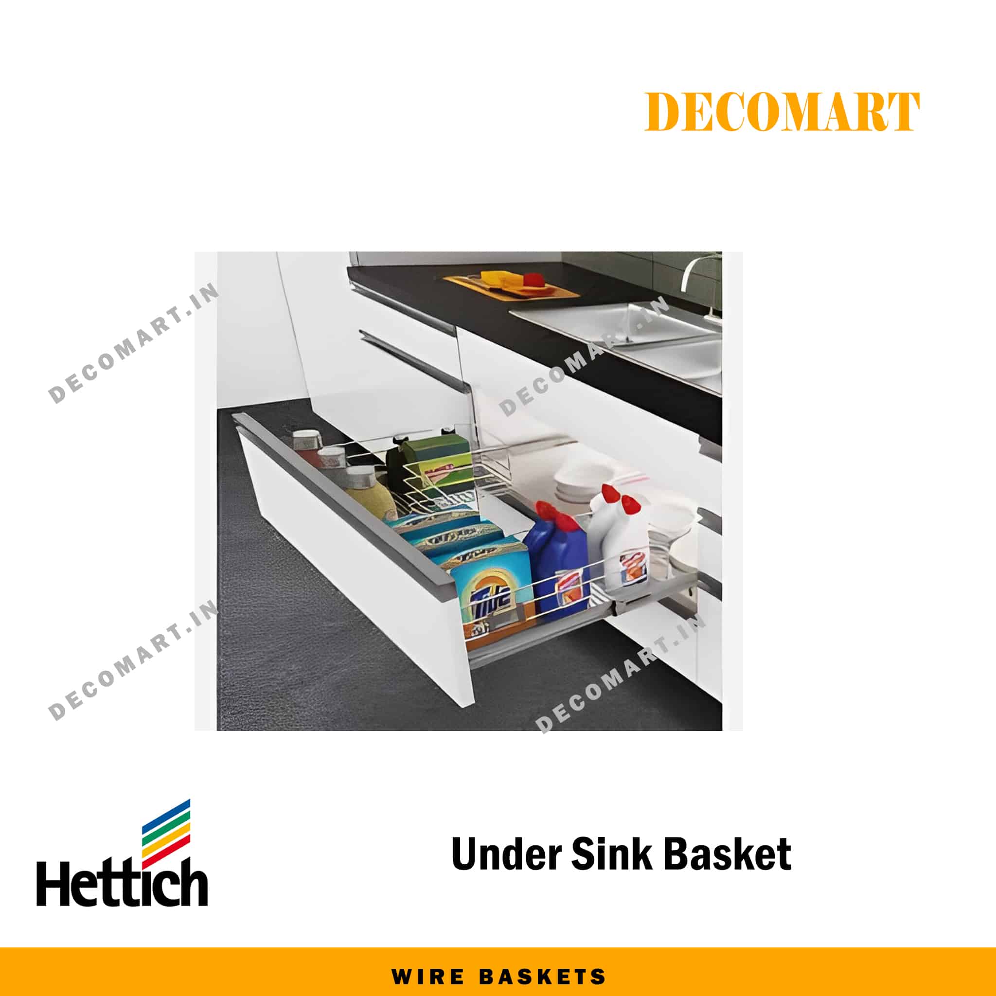 Hettich Under Sink Basket-900mm